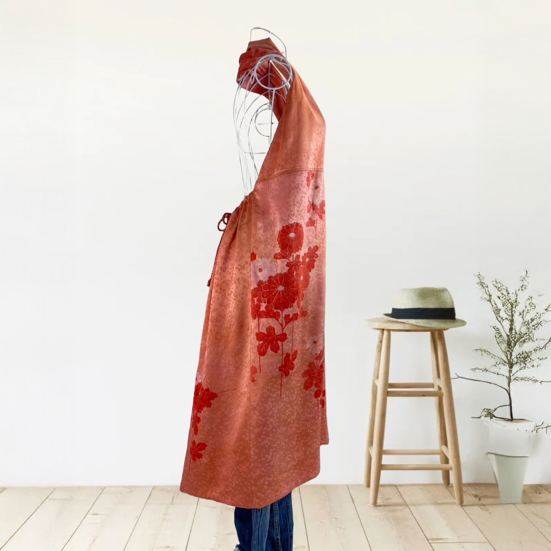 SAMPLE SALE 羽織後染め花柄ドレス