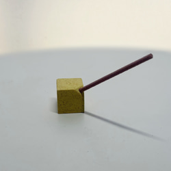 Incense Cube Tilt（お香立て）≪コーヒーかす・みかん皮・たまねぎ皮・えごま搾りかす≫ 5枚目の画像