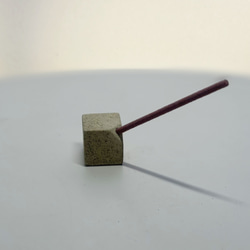 Incense Cube Tilt（お香立て）≪コーヒーかす・みかん皮・たまねぎ皮・えごま搾りかす≫ 8枚目の画像