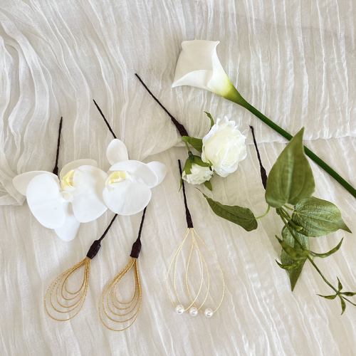 ヘッドパーツ／ヘッドドレス／結婚式／ウェディング／アーティ