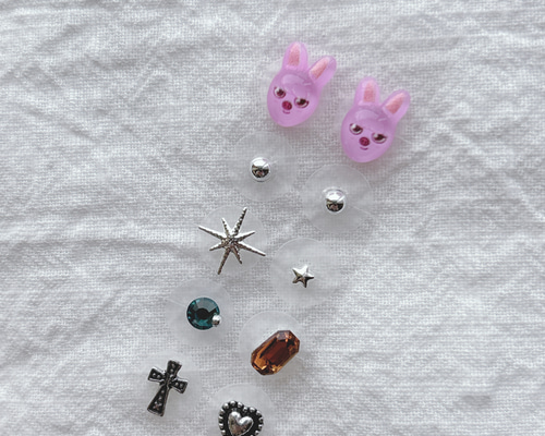 耳つぼジュエリー 10粒 スキズー 推し活 推しカラー ソンムル 耳