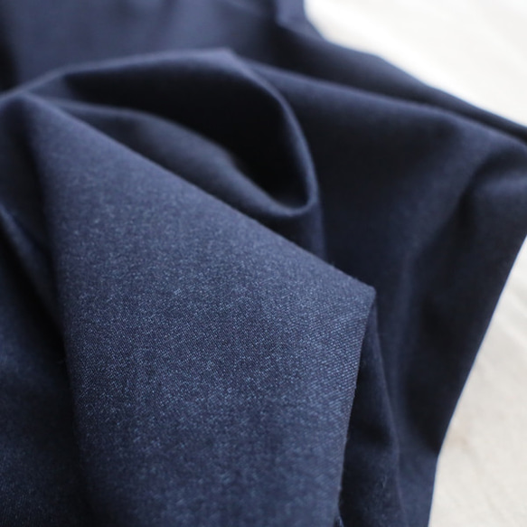 ＊ラスト１ 　最終ＳＡＬＥ斜横ぐーんと伸びる伸縮ストレッチ生地　気楽に羽織れるジャケット　羽織り　ネイビーデニム R12 12枚目の画像