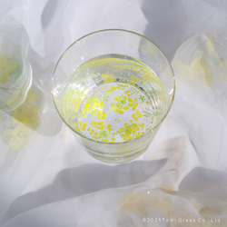 【底に水彩花と名入れ】　花咲くグラス／菜の花／AN825-nh／Creema限定 3枚目の画像