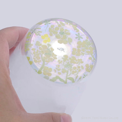 【底に水彩花と名入れ】　花咲くグラス／菜の花／AN825-nh／Creema限定 8枚目の画像