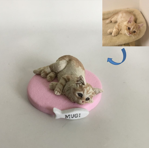 オーダーメイド うちの子 写真から可愛いフィギュアに 犬 猫 ペット