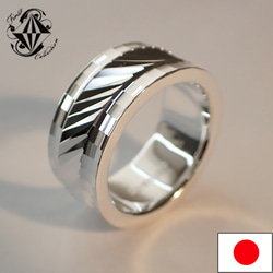 純銀 平打ち リング SILVER1000 鍛造 内側刻印可能 指輪・リング YUNA