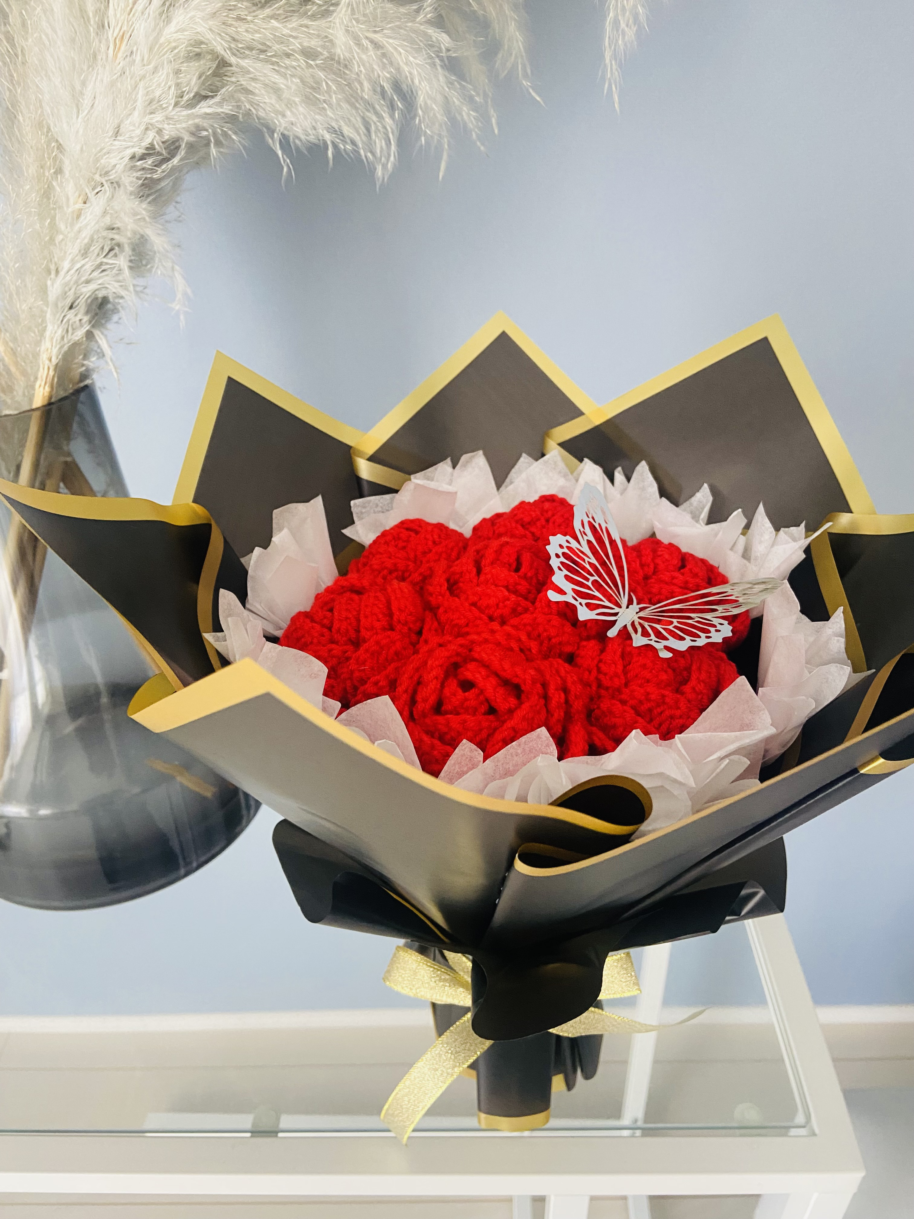 韓国風　ブーケ　ギフト　花束　花　プレゼント　枯れない花　あみぐるみ　記念日　結婚式　誕生日