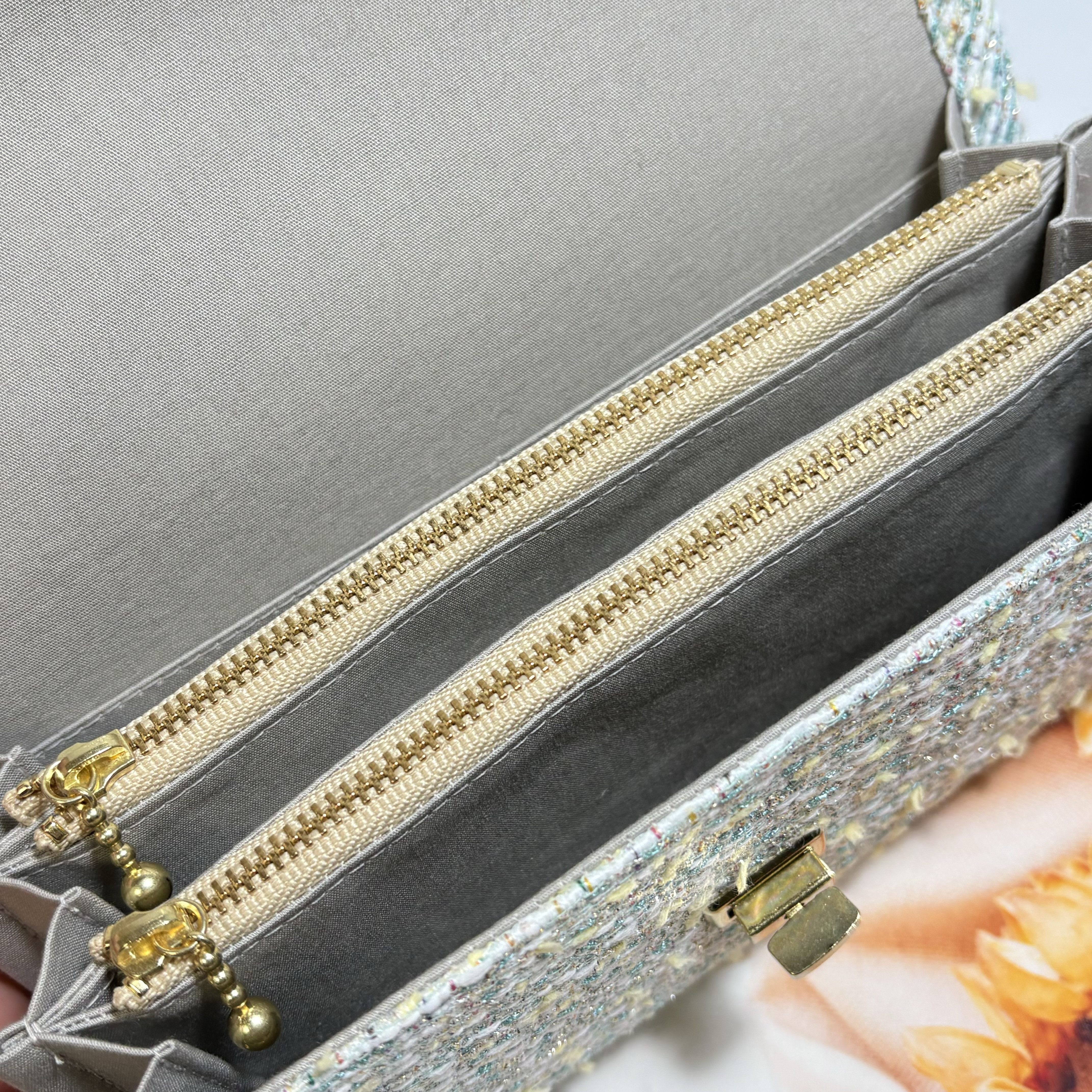 お財布ポーチ　メロンソーダ