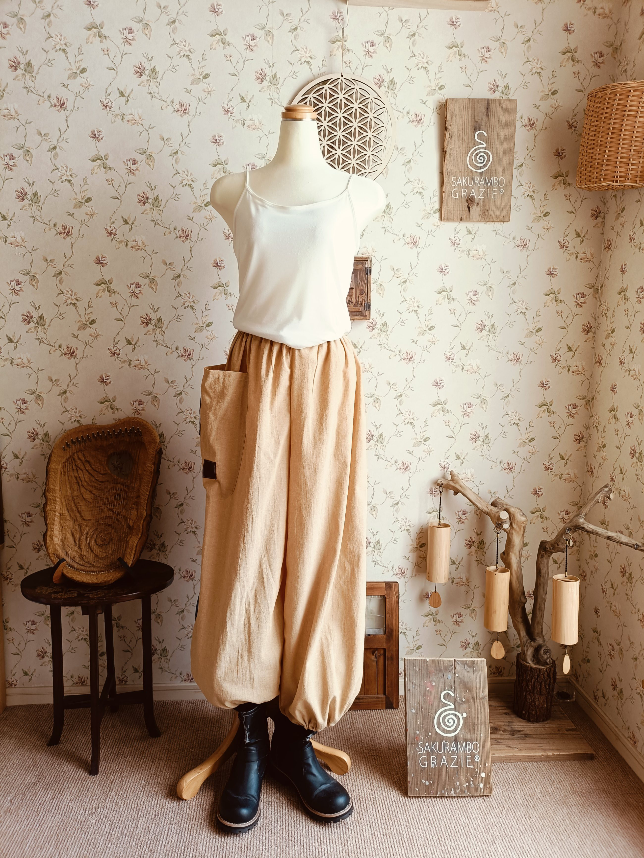 CottonYogapants　Kiiro〜for tall＆men's〜