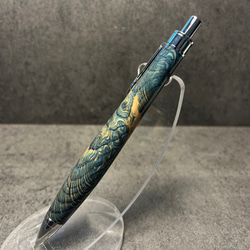 カーリーメイプル縮杢 木軸ペン”Strings”0730 ペン・筆記用具 Devi