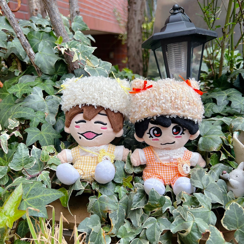 ちびぬい服 服上下とネコの帽子とかばん4点set ぬいぐるみ tkc shop