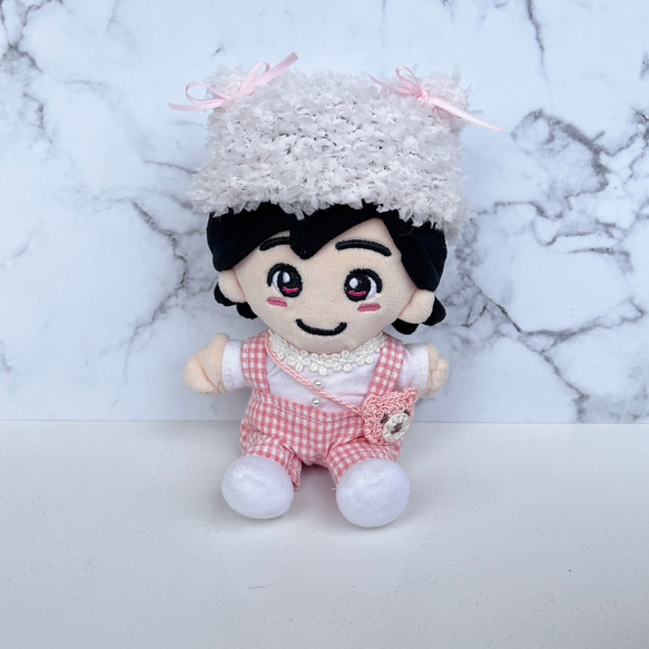ちびぬい服 服上下とネコの帽子とかばん4点set ぬいぐるみ tkc shop