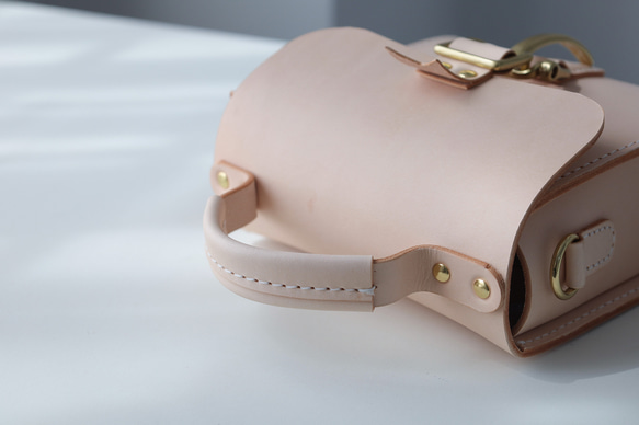 [Tangential Line] 真皮手工製作 Shoulder Pochette 兩用單肩包♪ 第8張的照片