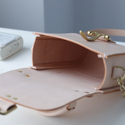 [Tangential Line] 真皮手工製作 Shoulder Pochette 兩用單肩包♪ 第11張的照片