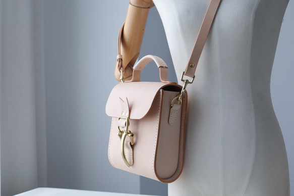 [Tangential Line] 真皮手工製作 Shoulder Pochette 兩用單肩包♪ 第13張的照片