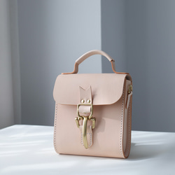 [Tangential Line] 真皮手工製作 Shoulder Pochette 兩用單肩包♪ 第4張的照片