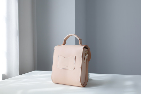 [Tangential Line] 真皮手工製作 Shoulder Pochette 兩用單肩包♪ 第6張的照片