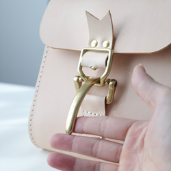 [Tangential Line] 真皮手工製作 Shoulder Pochette 兩用單肩包♪ 第9張的照片