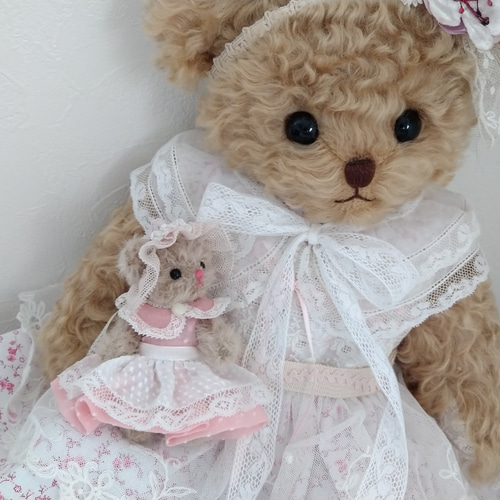 ハンドメイド テディベアアンテロープディストレスモヘアライトベージュ Amazon.co.jp: TeddyTales リナベア ハンドメイド ぬいぐるみ