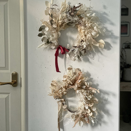 flowers wreath ルナリア ホワイト リース ドライフラワー ナチュラル