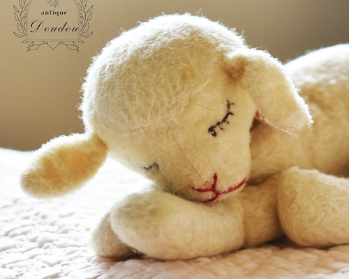 ヴィンテージ シュタイフ 「Floppy Lamby」【sa477】 ぬいぐるみ