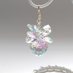 ずっと眺めていたいオーロラカラー　手のひらサイズ置き型サンキャッチャー　気軽に飾れる　卓上　ひんやり　ギフト 4枚目の画像