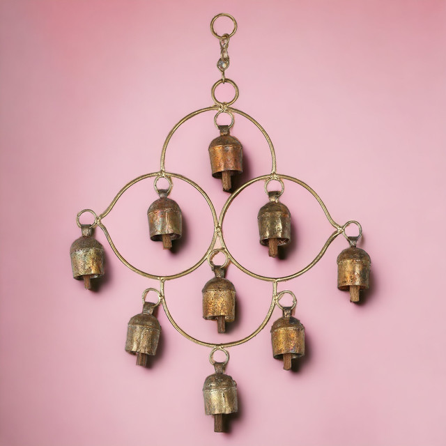 遊牧民のベル　9個のコッパーベル　Copper Bell