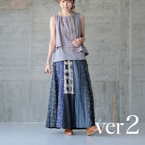 フランシュリッペ    パッチワーク丈長スカート 楽天市場】fortune丈長ｽｶｰﾄ／フランシュリッペ（franche lippee