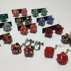 赤（レッド） イヤリング・ノンホールピアス の人気通販｜Creema