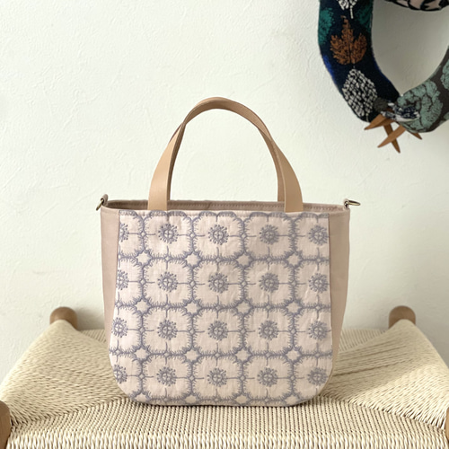 ⚮̈ミナペルホネン forest tile beige かくれんぼトート タック ⚮̈ミナペルホネン forest tile beige かくれんぼトート タック