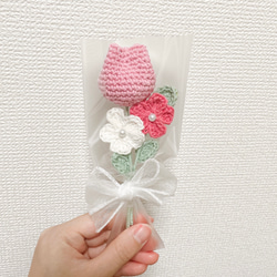 チューリップ 手編み 編み物 かぎ編み かぎ針編み ハンドメイド