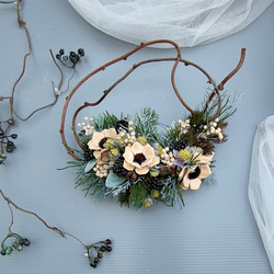 アーティフィシャルフラワー+リース プリザーブドフラワー 造花