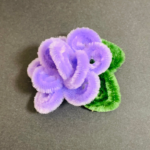 ふんわり可愛い手作りモールフラワー10本セット ピンクの花×黄緑 ふんわり可愛い手作りモールフラワー10本セット ピンクの花×黄緑