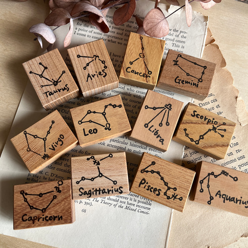 12星座 消しゴムはんこ はんこ・スタンプ fuu 通販 19050182｜Creema