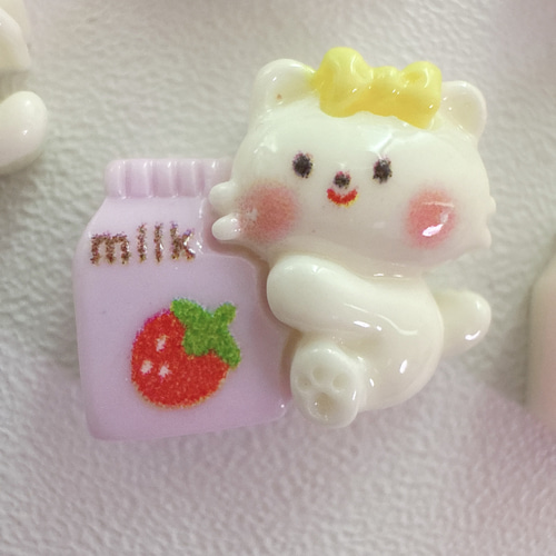 ねこちゃん　レジンパーツ　デート気分④ ねこちゃん レジンパーツ デート気分④