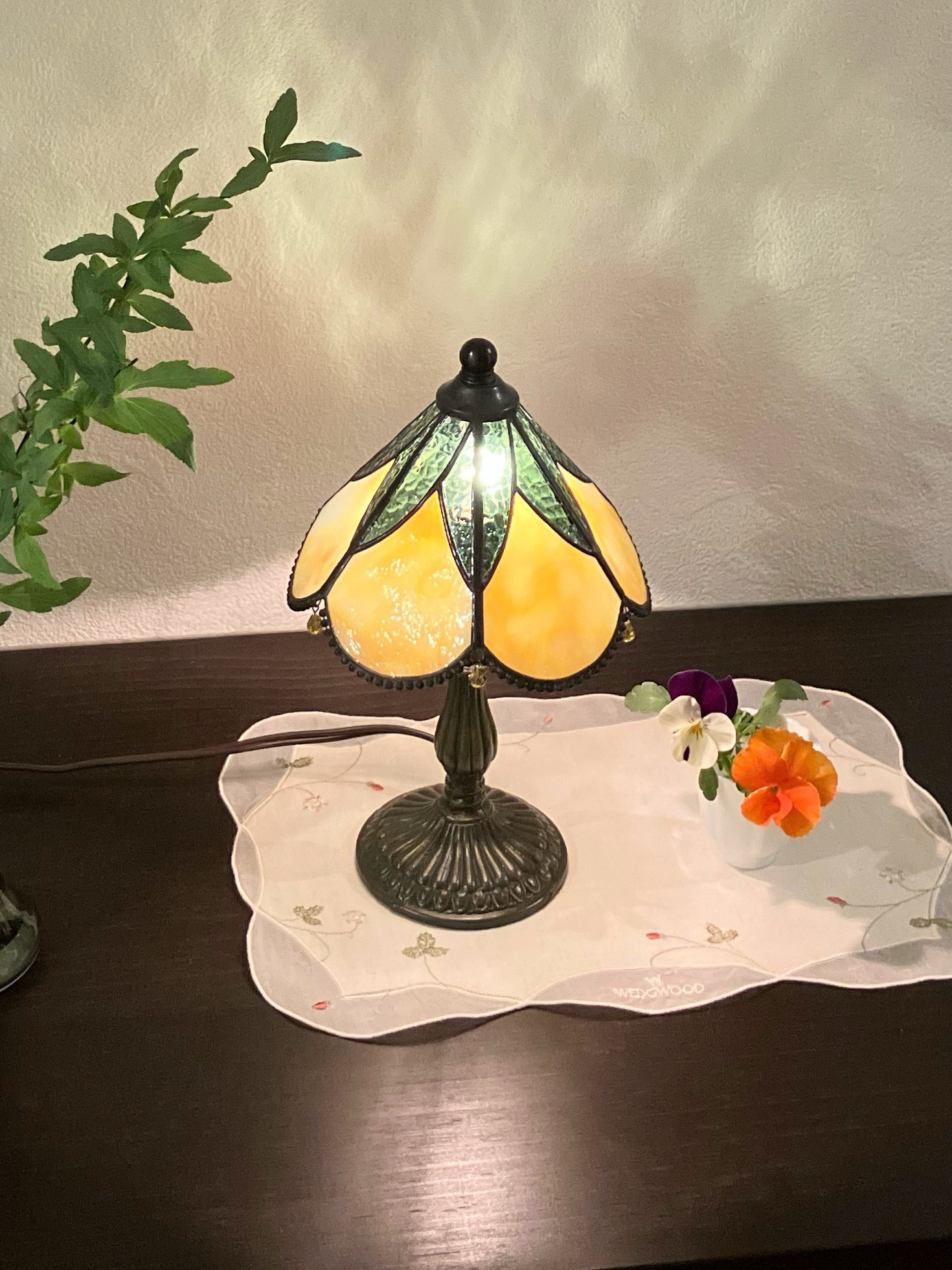 ゆらゆらビーズのイエローランプ