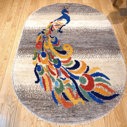 10/13迄Creema限定超目玉】ペルシャ ギャッベ ソファ前 楕円形