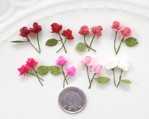 ハンドメイド布花　小さいな薔薇 6c46f0fa4d059f3ccd167ade5c910c