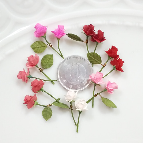 ミニ布花♡バラ♡1円サイズシリーズ♡素材 その他素材 Rie♪hana 通販