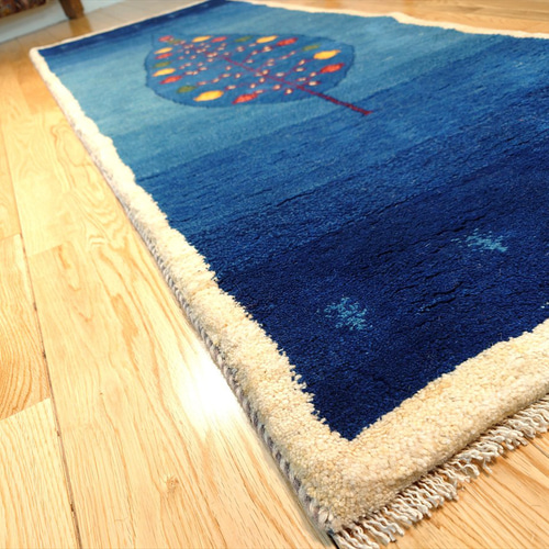 127x56cm ペルシャギャッベ ランナー (ギャベ) ペルシャ絨毯 ギャッベ ペルシャ ギャッベ ランナー大 リビング 廊下敷 ラグ 195x75cm ザクロ
