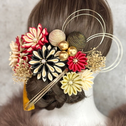 七五三髪飾り 7歳/和装髪飾り ヘッドドレス ヘッドパーツ 振袖 色打掛