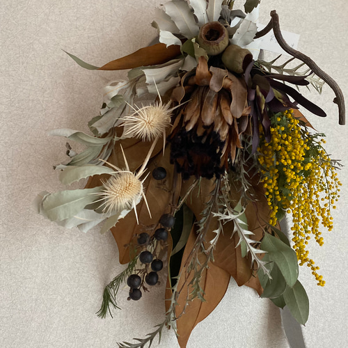 5.ミモザブーケスワッグ 5.ミモザブーケスワッグ