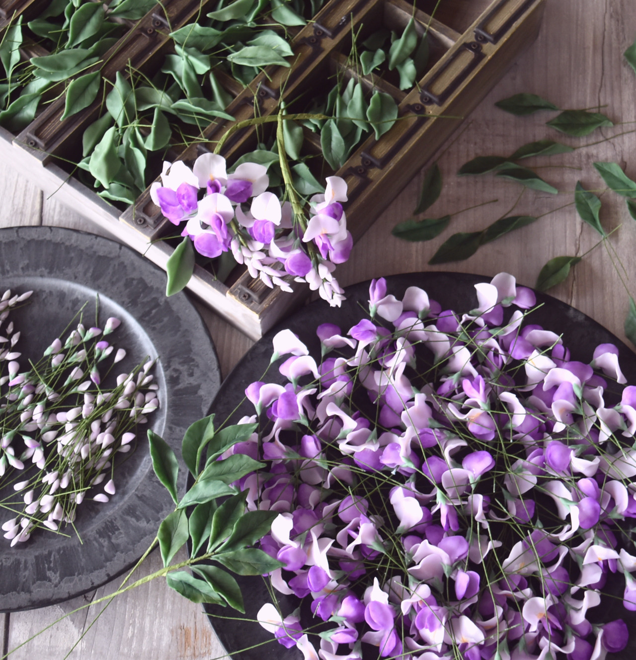 ◆粘土のお花◆　藤　F1158