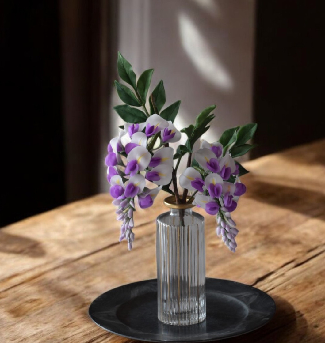 ◆粘土のお花◆　藤　F1158