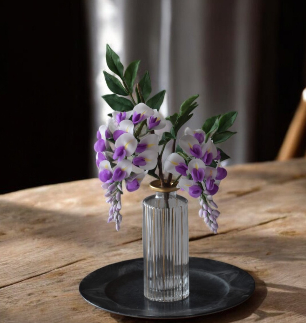 ◆粘土のお花◆　藤　F1158