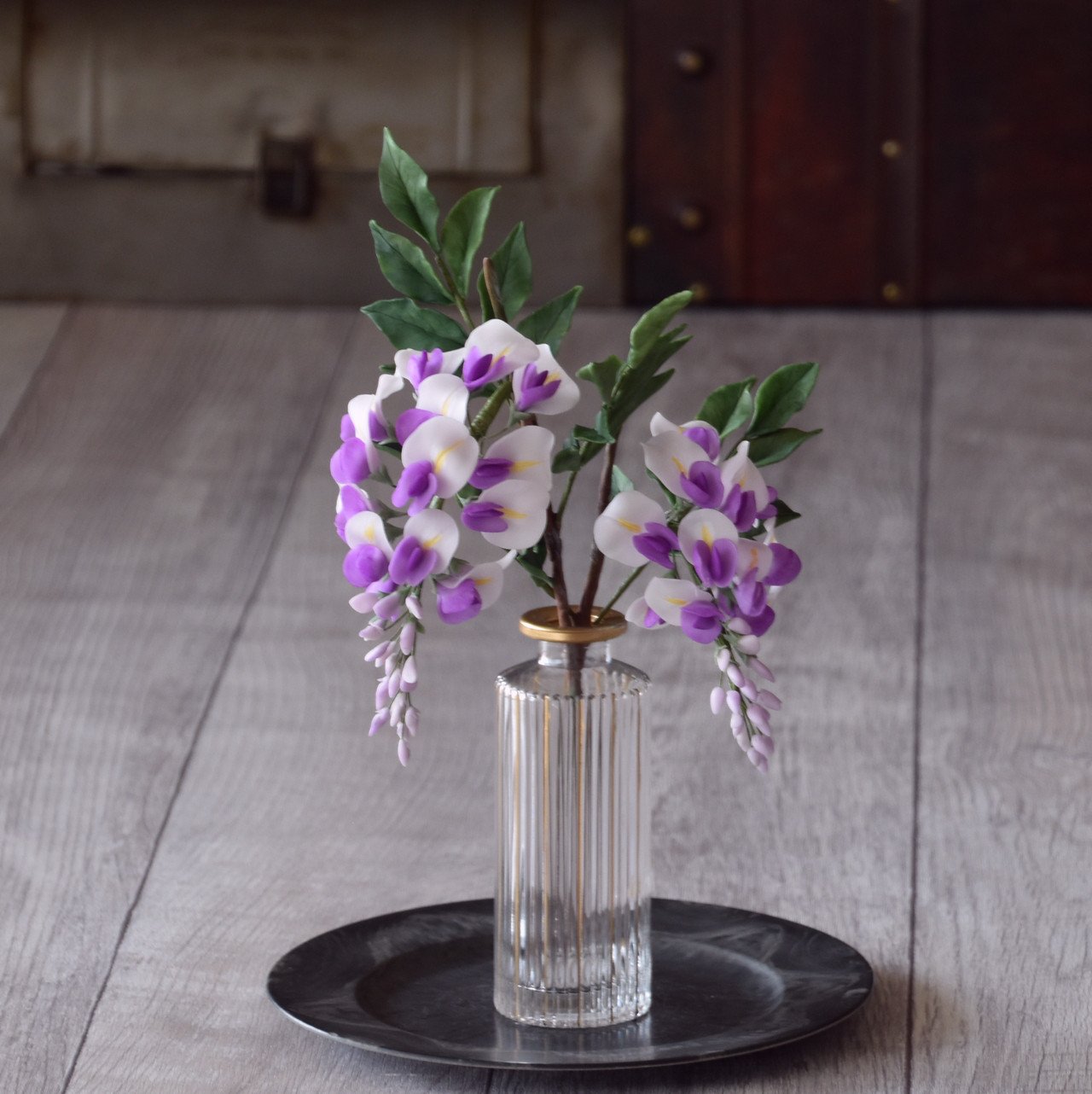 ◆粘土のお花◆　藤　F1158