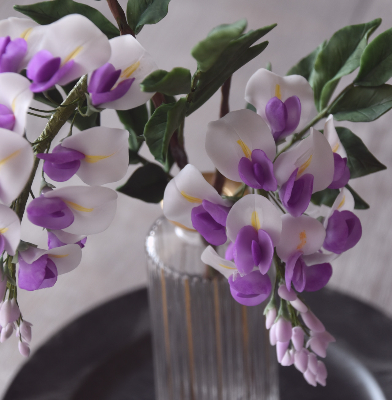 ◆粘土のお花◆　藤　F1158