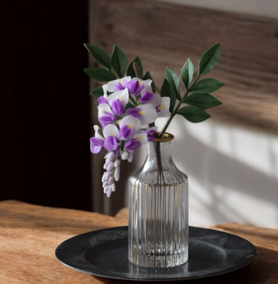 ◆粘土のお花◆　藤　F1157