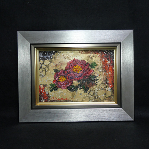 油絵 油彩 油彩画 絵画 絵【赤い牡丹】 油絵 油彩 油彩画 絵 絵画 【赤い牡丹】 絵画 HR 通販