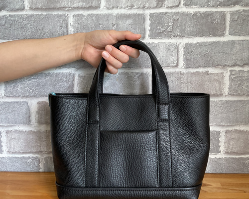 ハンドメイド 本革 トートバック クリーマー ブルー ☆新品／未